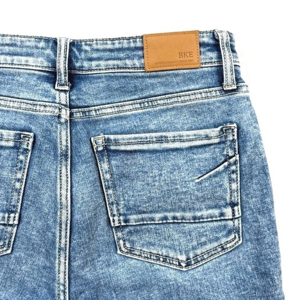 BKE Gabby Curvy Fit High Rise‎ Light Wash Stretch Jeans Size 25 Acid Wash Denim